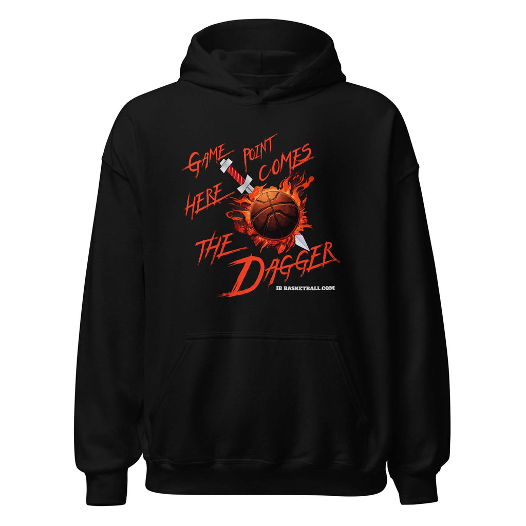 Men's black basketball hoodie