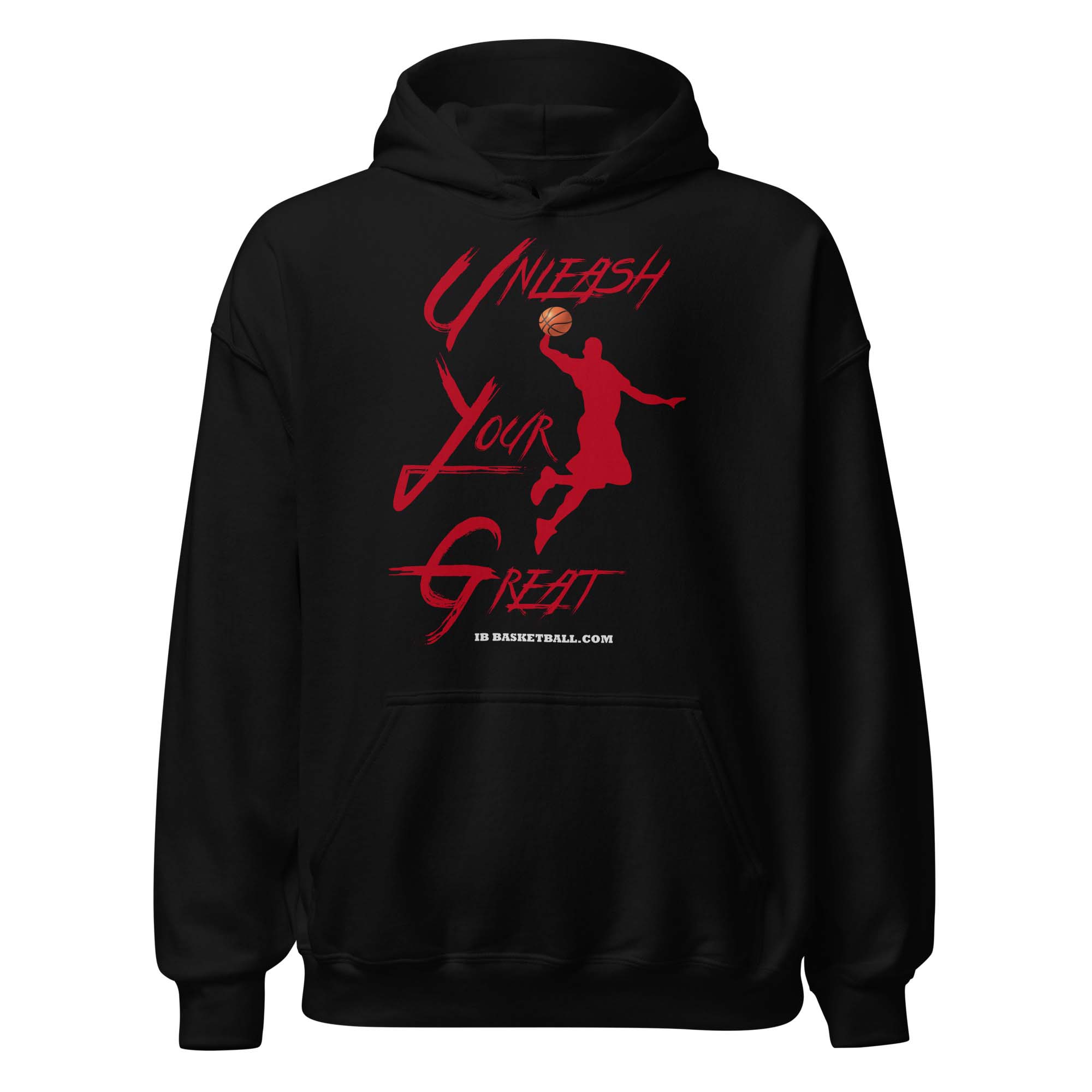 IB BASKETBALL UNLEASH YOUR GREAT (RED) HOODIE